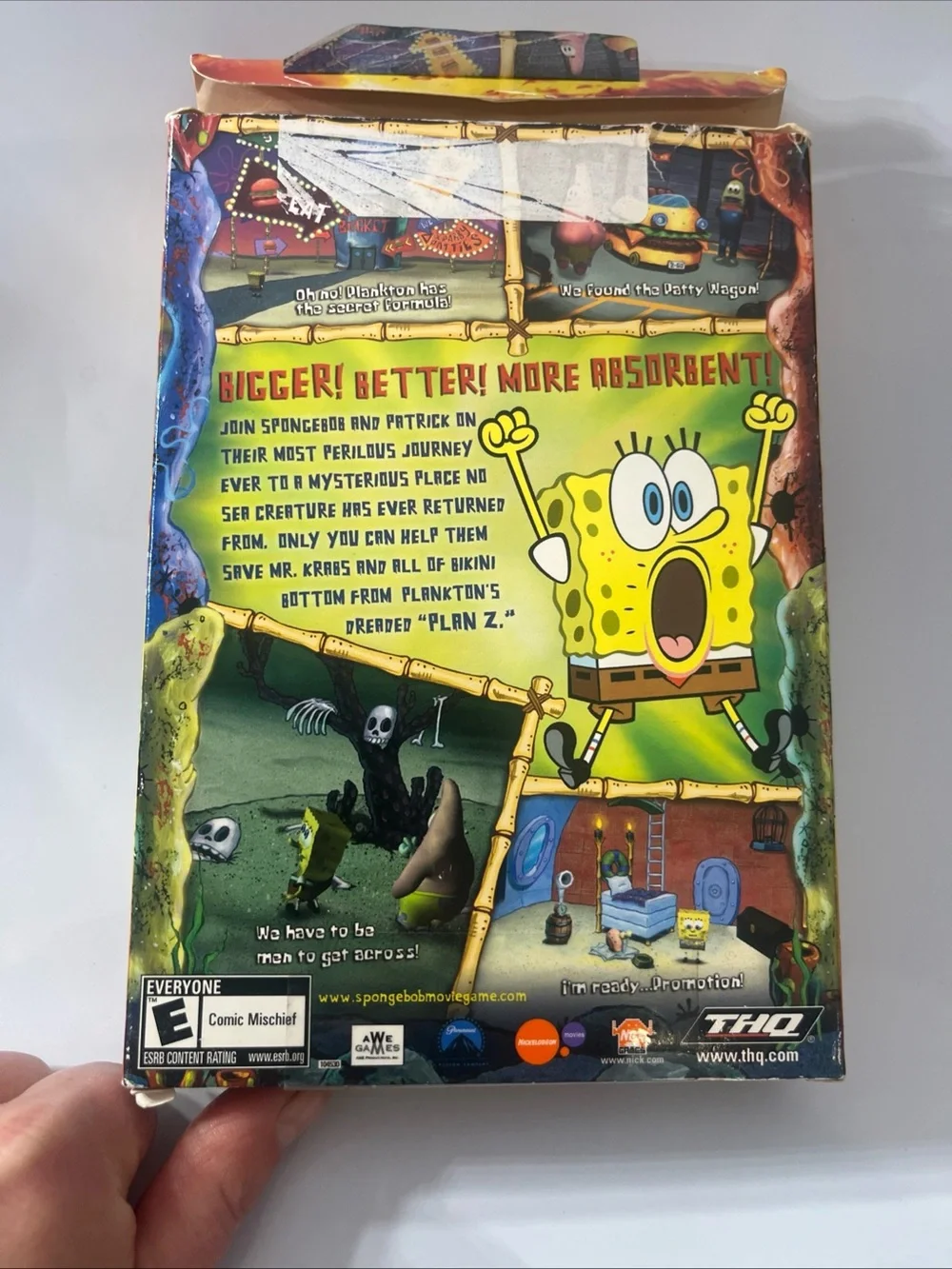 SpongeBob SquarePants Movie PC CD-ROM 2004 Action Adventure Game THQ - UNTESTED